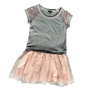 Zunie Kids Dress with tule bottom gem detail
